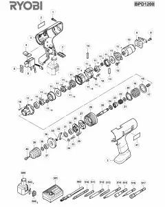 Buy A Ryobi BPD1200 Spare part or Replacement part for Your Cordless Drill and Fix Your Machine Today